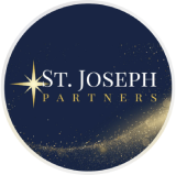 St Josephs Partners Logo with stars behind it